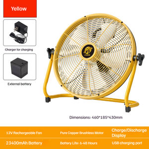 Ventilateur solaire rechargeable, ventilateur portable d'extérieur à forte puissance, ventilateur électrique, ventilateur sur pied, ventilateur pour dortoir - Product Image 6