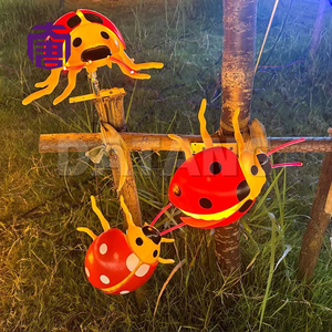 Customized Glowing Realistic Led Ladybug Night Lamp <b>Light</b> With Moving Flapping Wings Funny Outdoor Garden Or Kids Room Deco - Product Image 6