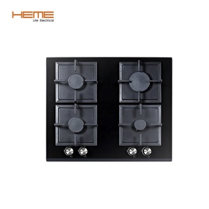 CE Certificate <b>Kitchen</b> Cooking Appliances Built <b>in</b> Gas Stove Auto Ignition 4 Burners Glass Gas Cooker - Product Image 1