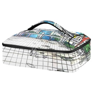 Bolsa Térmica Aislante de Aluminio con Diseño Personalizado para Niños, para Transportar Pizza, Cazuelas y Otros Alimentos, Ideal para Viajes y Picnics - Product Image 2