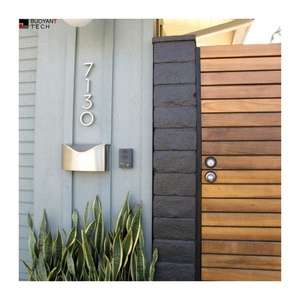 Electronic <b>LED</b> Door Room <b>Number</b> Signs for Apartment With Touch Doorbell House <b>Number</b> Plate House <b>Numbers</b> With Light - Product Image 2