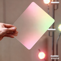 Vente en gros Jiniu Modèle 0100 feuilles acryliques transparentes texturées colorées givrées pour bricolage artisanat meubles lumière diffusant la vie privée