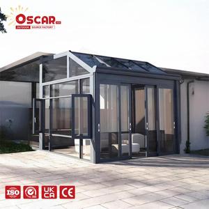 Pavillon de jardin extérieur sur mesure en aluminium et verre, véranda de luxe <span class=keywords><strong>avec</strong></span> plafond à lames, pour fêtes et usage extérieur - Product Image 1