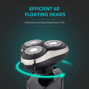 Miễn phí vận chuyển đến Hoa Kỳ Máy cạo râu điện không dây có thể sạc lại dành cho nam giới với ba lưỡi dao chống nước và sạc USB - Product Image 5