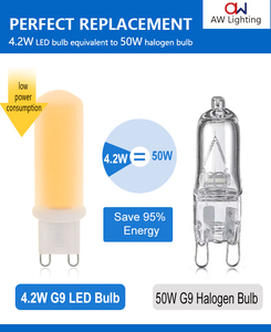หลอดไฟ LED G9 คุณภาพสูง ไม่มีการกระพริบ COB LED ได้รับการรับรองมาตรฐาน CE ERP RoHS กำลังไฟ 4.2 วัตต์ ความสว่าง 460 ลูเมน สำหรับใช้ภายในอาคาร ขั้วหลอด G9 - Product Image 4