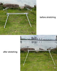 <span class=keywords><strong>Support</strong></span> de <span class=keywords><strong>canne</strong></span> à pêche à la <span class=keywords><strong>carpe</strong></span> réglable, durable et rétractable en alliage d'aluminium - Product Image 4