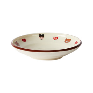 Nouvelle Assiette Creuse en Céramique Annie 2025 – Design Créatif et Adorable, Profonde, Compatible Micro-ondes, Couleurs Sous Glaçure, Vente en Gros Usine pour Usage Domestique - Product Image 5