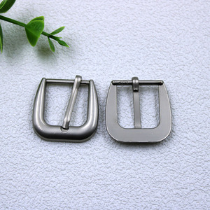 Fibbia di lusso in lega di zinco argento fibbia singola 15mm 20mm 25mm 30mm fibbia per cintura in metallo per cinturino borse in pelle cintura - Product Image 3