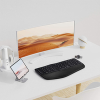 Clavier sans fil Rechargeable 2022 ghz/BT, pour ordinateur, multi-appareil, Rechargeable, nouveauté 2.4