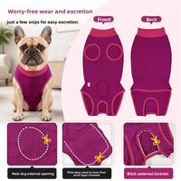 Ropa Postoperatoria Premium para Perros al por Mayor, Traje de Recuperación de Alta Elasticidad para Perros, Chaleco Quirúrgico Anti-Lamido, Directo de Fábrica