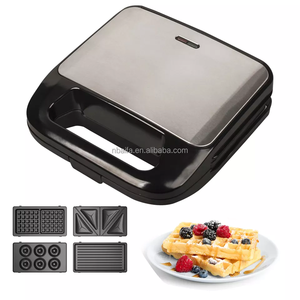 Aifa <span class=keywords><strong>XXL</strong></span>, appareil à sandwichs 4 tranches, grille à sandwichs à ouverture à 180 degrés, appareil à gaufres avec plaque amovible - Product Image 3