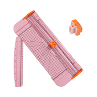 Cortador de Papel A4 Portátil de Escritorio, Recto y en Ángulo, para Fotos, Manualidades, Álbumes de Recortes, Oficina y Escuela