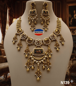 Traditional Ethnic Green Emerald Kundan Jewelry <b>Set</b> Luxury Alloy <b>Necklace</b> Indian <b>Bridal</b> Wedding Vintage Party Wear Gift - Product Image 5