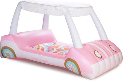 Carrito de golf Barbie rosa