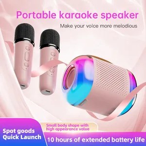 Home Singing Wireless Microphone Karaoke Speaker Family Mini Portable Audio Microphone Portable Karaoke Speaker With Mic