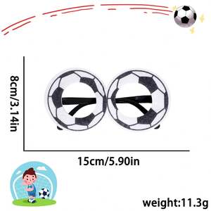 Diadema Decorativa con Gafas de Fútbol para Fanáticos de la Copa Mundial de Fútbol 2026, Accesorio para Fiestas Temáticas de Carnaval, Artículos para Animar en Ligas de Fútbol, Semi-manual - Product Image 4