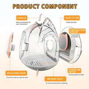 กล่องอบแห้งสัตว์เลี้ยงอัจฉริยะแบบกำหนดเอง ขนาด 80 ลิตร รุ่นทันสมัย ป้องกันแบคทีเรีย เป็นมิตรกับสิ่งแวดล้อม ผลิตจากพลาสติก ABS สำหรับสุนัขและแมว ขายส่งแบบ OEM/ODM - Product Image 3