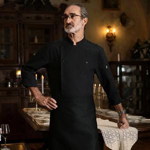 Profesional antiestático cabeza Chef uniforme abrigo manga larga trabajo abrigos Hotel restaurante <span class=keywords><strong>cocina</strong></span> Chef uniforme Chef - Product Image 5