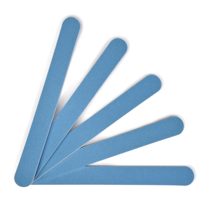 Lime à ongles KADS 240/240 bleue, lime à ongles à grain fin, lime à ongles droite double face, lime à ongles en émeri, outils de manucure et pédicure - Product Image 1