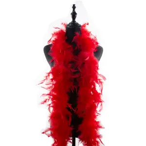 2m kabarık türkiye tüy Boa DIY dekorasyon karnaval kostüm akşam parti için
