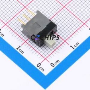 AS12CP Slide Switch Through hole Component (THT) Switch Single Pole Double Throw Rectangle Pin Header Through Hole 28V - Product Image 2