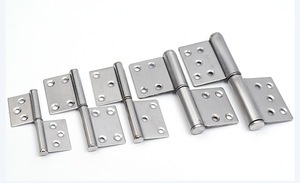 Hot Sales Stainless Steel <b>Hinge</b> Silver Tone <b>Window</b> Gate <b>Door</b> Flag <b>Hinges</b> 5 Inches Long - Product Image 3