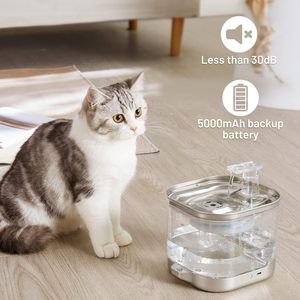 Bebedero Automático para Perros y Gatos, Fuente Eléctrica con Sensor, Dispensador de Agua con Circulación Automática, Flujo Silencioso - Product Image 6