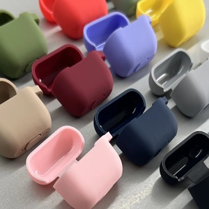 Funda de silicona TPU de protección completa de Color sólido caramelo para <span class=keywords><strong>AirPods</strong></span> 3 2 <span class=keywords><strong>Pro</strong></span> 2 funda de piel para auriculares para Airpod 1st 2nd 3rd Generation - Product Image 4