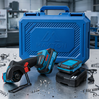 Meuleuse d'angle sans fil sans balais - Alimentée par batterie - Interrupteur à gâchette - Meuleuse haute vitesse avec disque de meulage - Qualité professionnelle