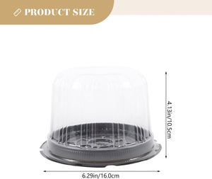 Eco-friendly <b>Recycled</b> Materials 7.4 Inch Dome Clear Disposable Food Grade PET Plastic Cake Sandwich Bread Container Packaging - Product Image 3