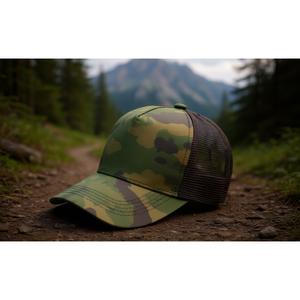 Bonne <b>Camouflage</b> Trucker Cap Mesh Fabric 6-Panel Tactical Outdoor Sun Protection Adult Spring Summer - Product Image 2