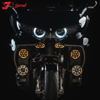 Feux auxiliaires de moto JPAD J9S LED J7Pro, lumière halo 6 couleurs, RT6Pro, faisceau haut/bas, super lumineux, 200W, 12-15V, intelligent, automatique