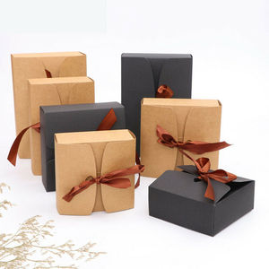 custom Size Kraft Cake Gift Heart Candy Wedding Party Rustic Boxes paper gift box
