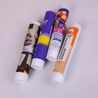 Envase de Tubo ABL Cilíndrico de 120g Personalizado de Fábrica para Crema de Aseo para Mascotas, Tubo Extruido Ecológico de Plástico-Aluminio-Plástico