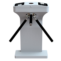 Torniquete Trípode de Acero Inoxidable 304 de Media Altura, Control de Acceso Vertical con Tarjeta RFID, Anti-Embutidos