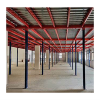 Système de rayonnage pour mezzanine en acier profilé H, plateforme de stockage d'entrepôt sur mesure à haute capacité de charge, capacité de 600 kg
