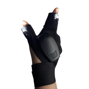 Linterna manos libres para exteriores, linterna de carga USB, guantes LED intermitentes con luces Led para trabajo nocturno - Product Image 1