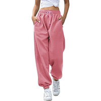 Pantalon de jogging personnalisé pour femmes pantalon de survêtement poches taille haute gym sportive coupe athlétique pantalon de détente pour femmes vente en gros