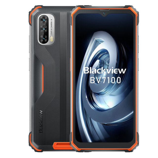 Wholesale Price Blackview BV7100 6.5 Inch Fingerprint Smart Phone 6GB/128GB Android 12 4G Rugged SmartPhone
