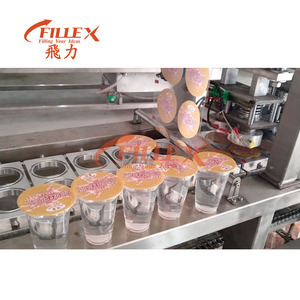 Máquina automática de sellado y lijado para llenado de tazas de salsa de leche y agua de Yogurt - Product Image 6