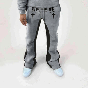Pantalones Joggers de Invierno Cálidos, Acampanados, de Algodón, Estilo Urbano, Hip Hop, Moda Urbana, Diseño Personalizado al por Mayor - Product Image 3