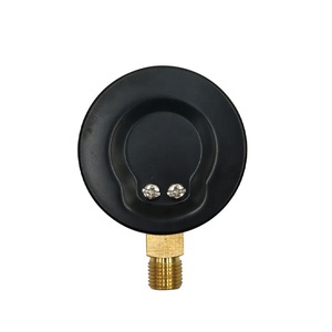63mm Bottom Connection Black Stainless Steel Dry Filled Vacuum Negative Black Iron Dial <strong>Pressure</strong> Gauge <strong>Manometer</strong> - Product Image 2