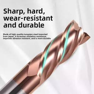 MZF4 شفرة HRC55 درجة التنغستن الصلب طحن القاطع تمديد سبائك المغلفة طحن القاطع CNC شقة أسفل مطحنة الصلب - Product Image 6