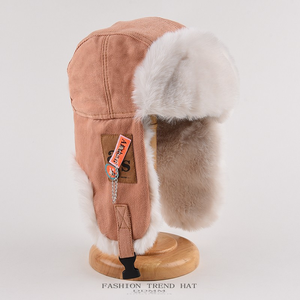 Bán buôn sang trọng Unisex sang trọng ushanka lông <span class=keywords><strong>hat</strong></span> dày không thấm nước Windproof ấm nhiệt earflap <span class=keywords><strong>hat</strong></span> cho bãi biển Ngoài trời du lịch - Product Image 4