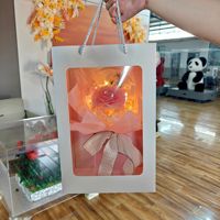 Yunnan Eeuwige Roos Pom-Pom Bobo Bal Bloemboeket Lichtvenster Display Cadeaubox Hortensia Gedroogde Bloem Festival/Valentijnsdag