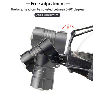 Linterna frontal LED superbrillante, chip XHP70.2 de 6800 lúmenes con resistencia al agua IPX5 y zoom telescópico, dispositivos ópticos para exteriores - Product Image 6