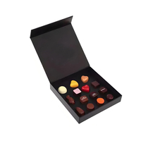 Boîte en papier d'emballage personnalisée de luxe magnétique pour pâtisserie, dessert, truffes, chocolat, bonbons