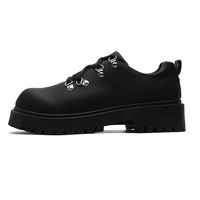 Chaussures décontractées pour hommes 2026, nouvelle collection, noir anthracite, style Mickey Derby, originales, style workwear, à semelle épaisse, rehaussantes, à bout rond