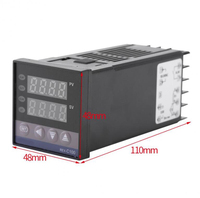 Pengendali Temperatur Digital PID, REX-C100 0 Hingga 400 Derajat Tipe K Input SSR atau Output Relai