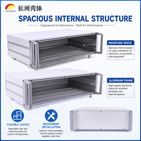 Boîtier électronique en aluminium sur mesure pour instruments industriels, systèmes de contrôle, modules d'alimentation, dispositifs de test, OEM ODM